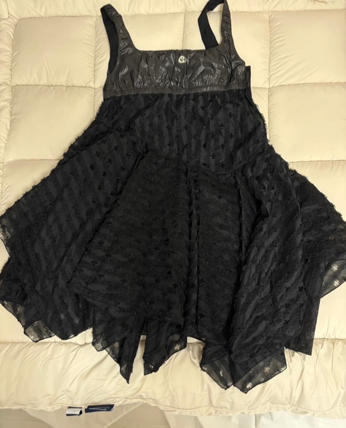 코이세이오 SQUARE NECK LACE DRESS BLACK 상품이미지2