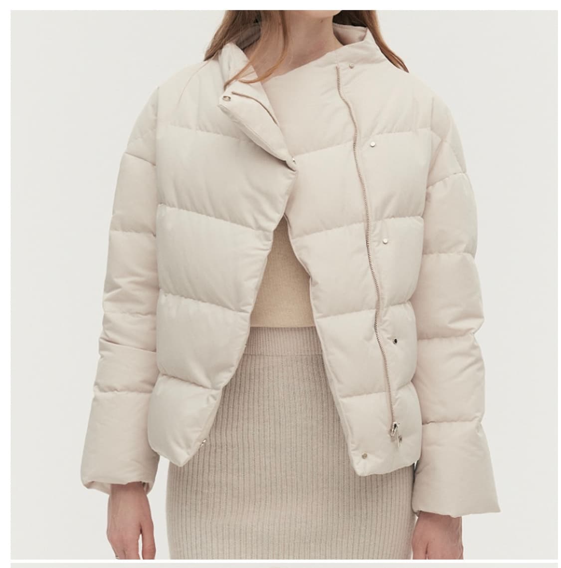 Sie 숏패딩 아이보리 상품이미지1