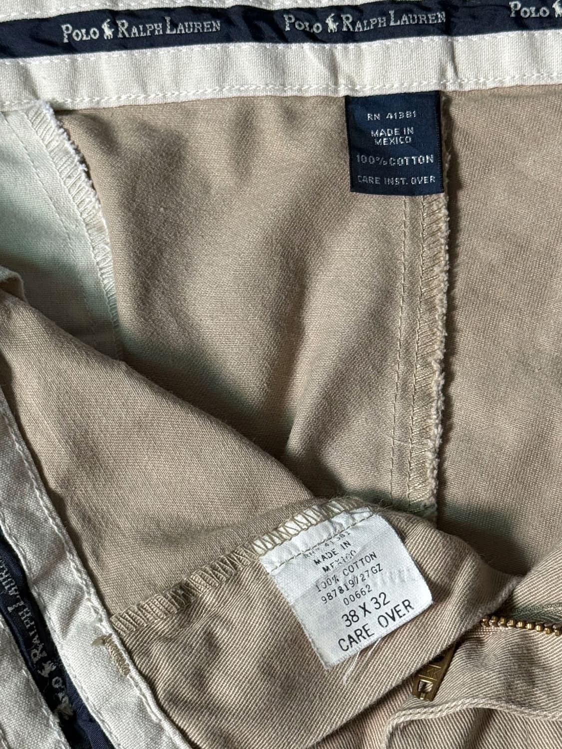 (38) 90s 폴로 랄프로렌 앤드류 더블 플리츠 치노 팬츠 상품이미지4