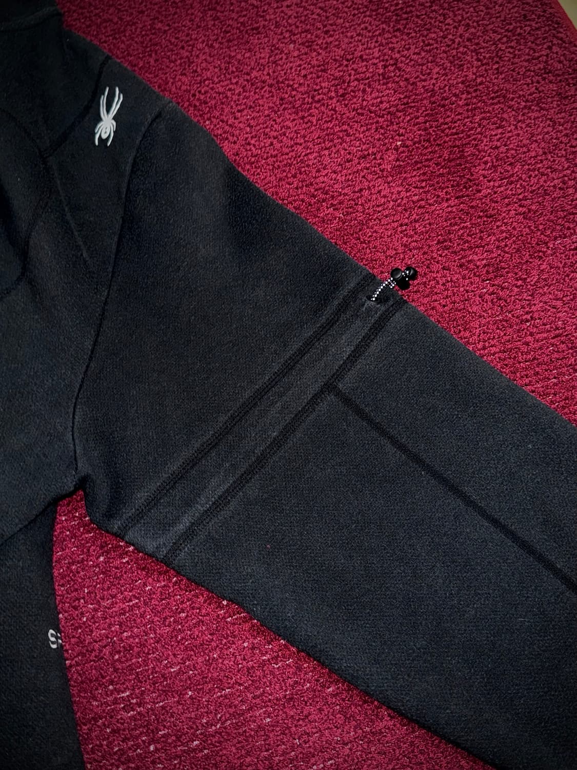 스파이더 블랙 후드 집업 XL 상품이미지4