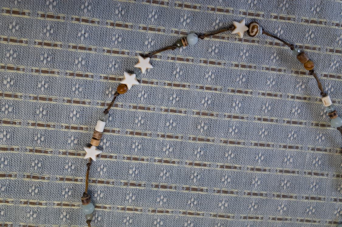 short wood star necklace 쇼트 우드 스타 목걸이 상품이미지4