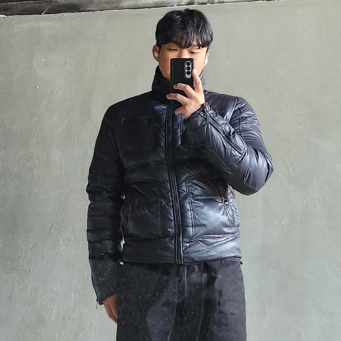 디젤 D포켓 바이커 다운 패딩 상품이미지5