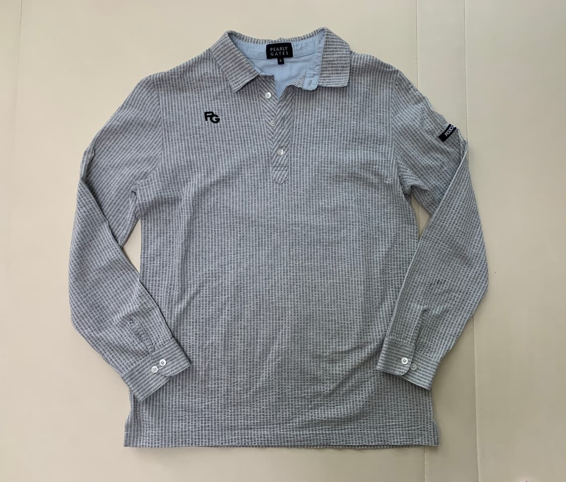 [105]파리게이츠 골프 절개 긴팔 카라 티셔츠 상품이미지1