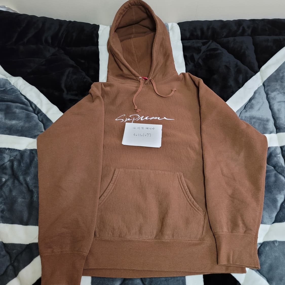 슈프림 클래식 스크립트 후드 상품이미지1
