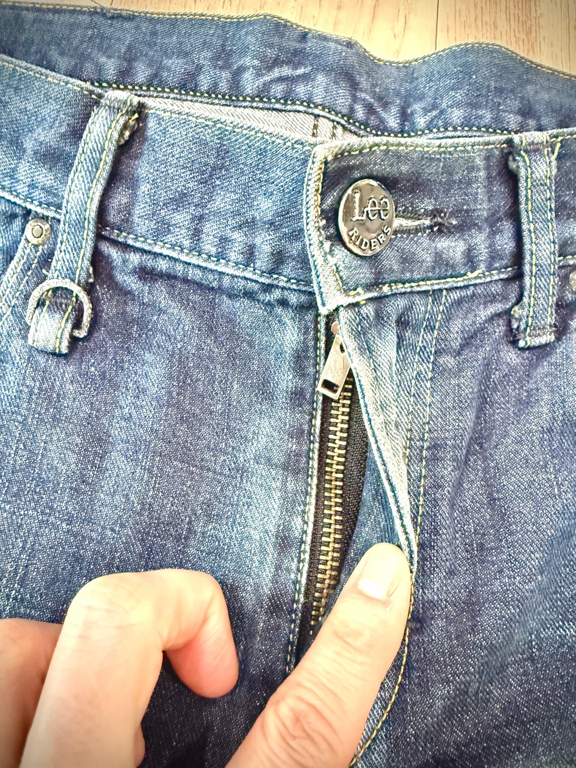 JPN LEE 4013 슬림 테이퍼 데님 / 일본판 / 빈티지 워싱 Ko 상품이미지4