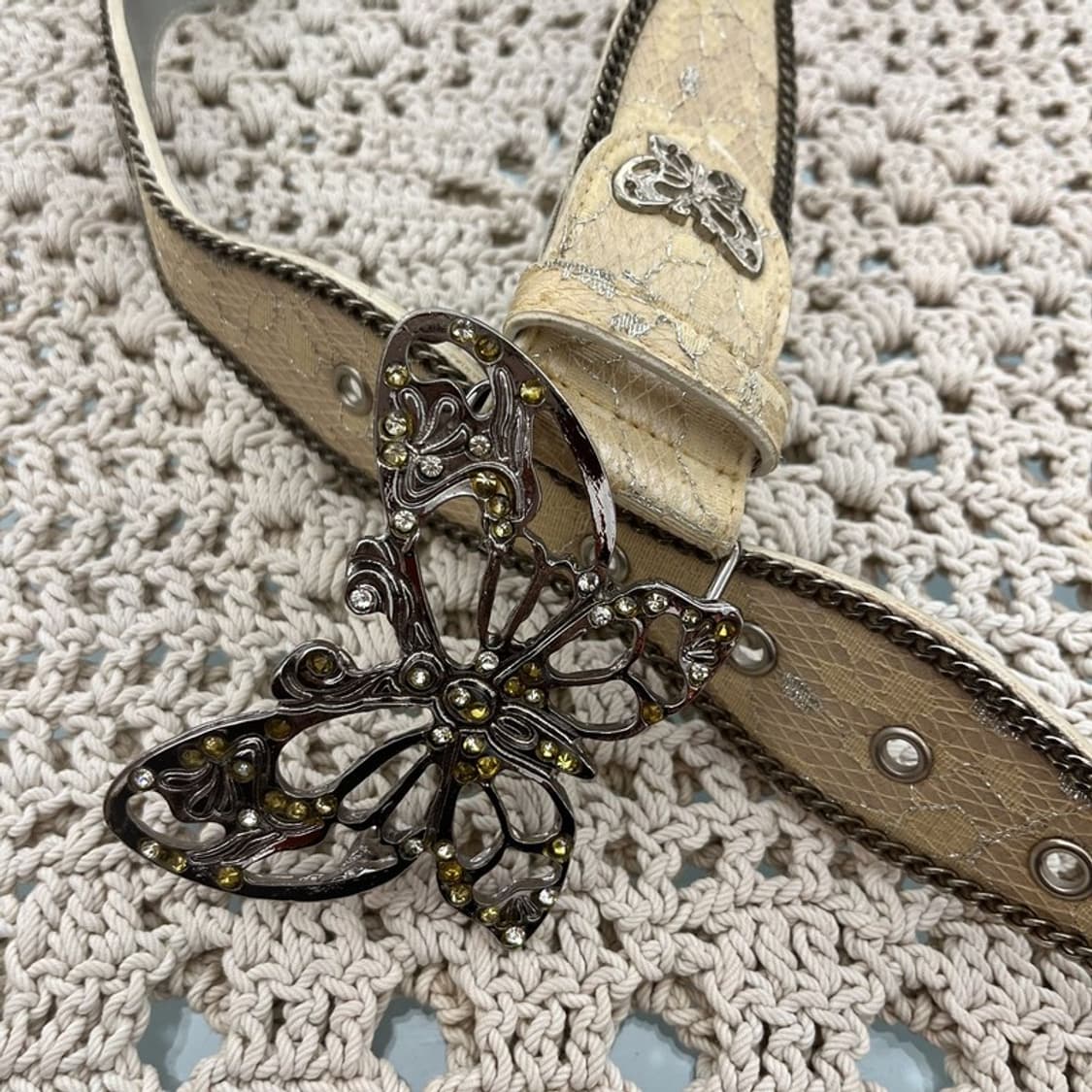 빈티지 에스닉 컨트리 웨스턴 펑크 나비 벨트 C10201 상품이미지4