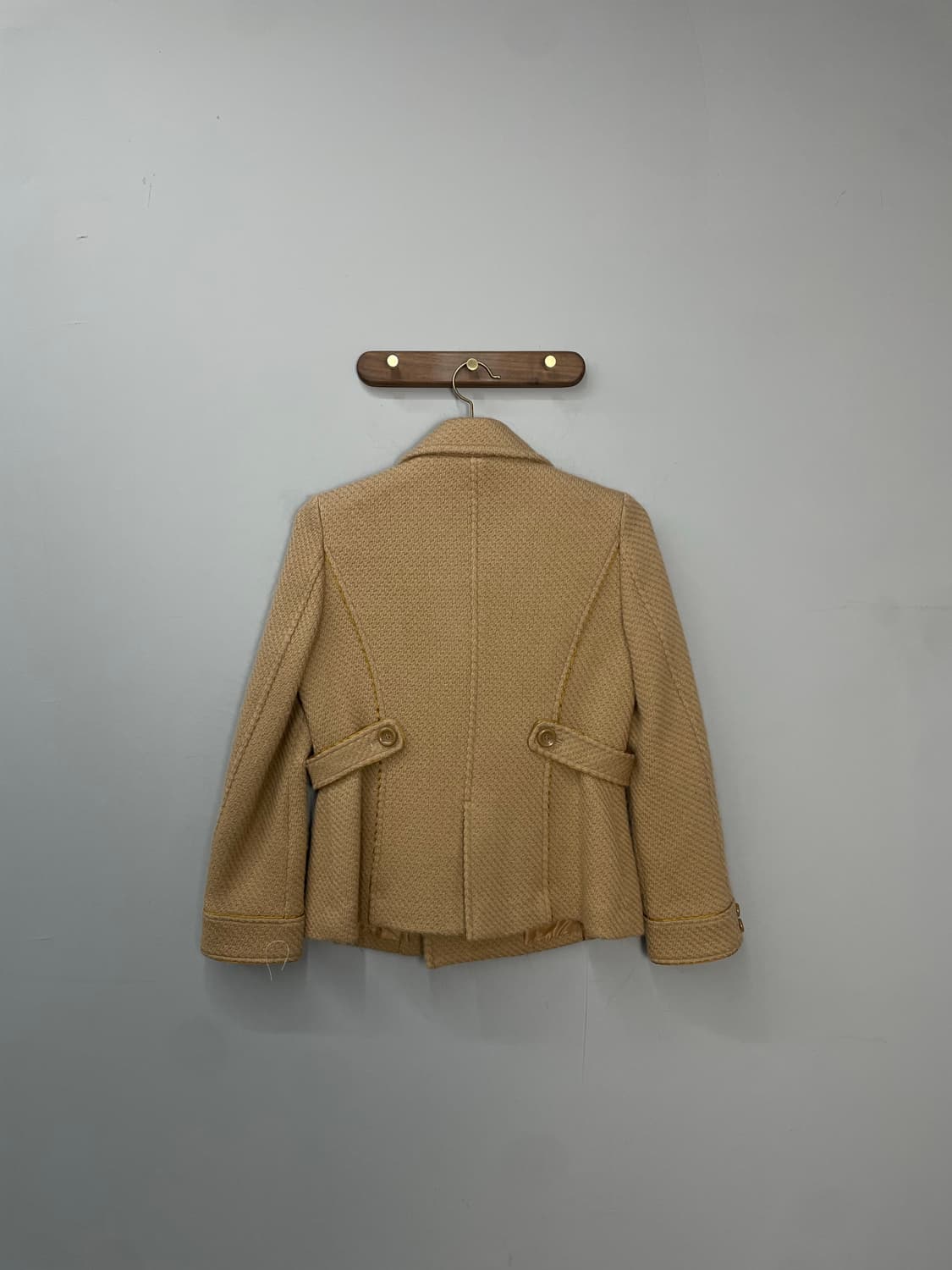 빈티지 더블 버튼 베이지 자켓 H1505 상품이미지4