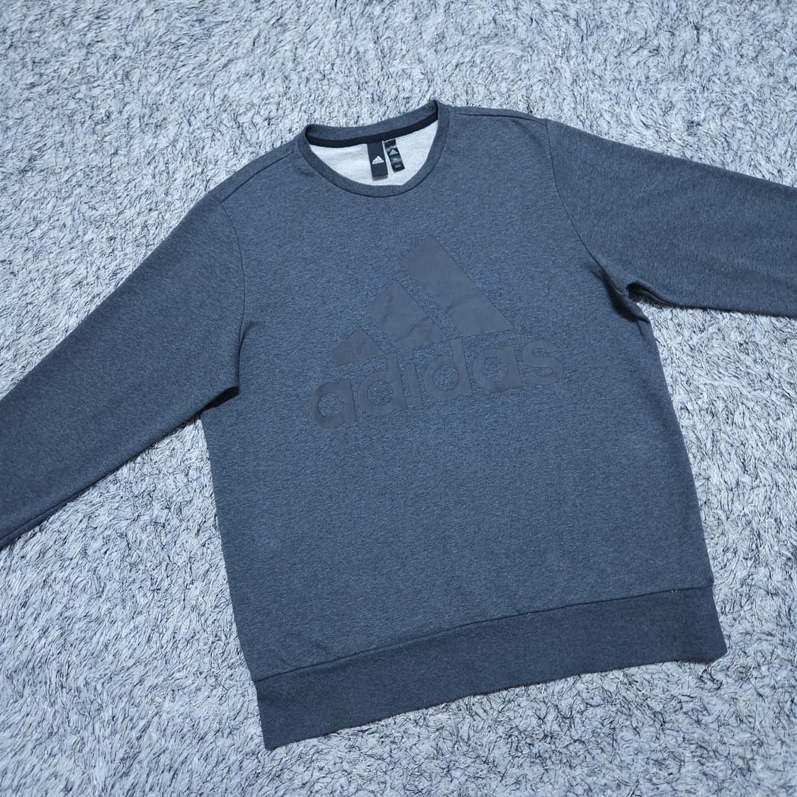 아디다스)110 남자 빅로고 맨투맨티셔츠 / 왕눈이샵 상품이미지2