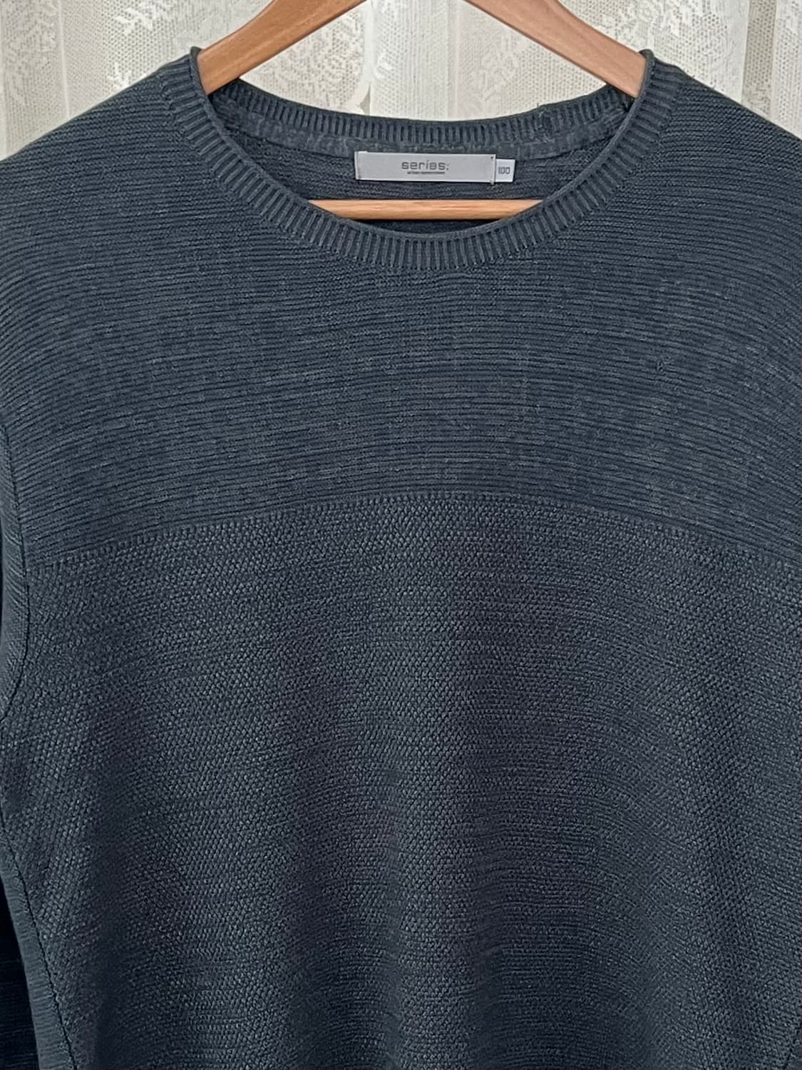 100) 시리즈 19SS 코튼 니트 그린 상품이미지3