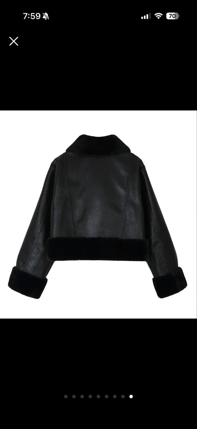 새상품) 보헤미안서울 보헴서 하이넥 무스탕 상품이미지3