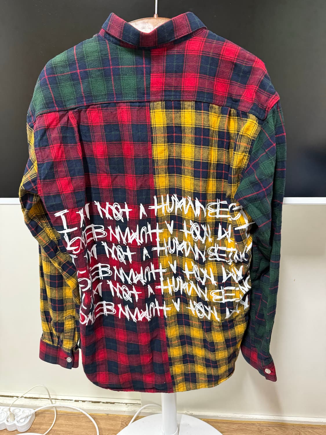 아임낫휴먼비잉 체크셔츠 M사이즈 상품이미지2