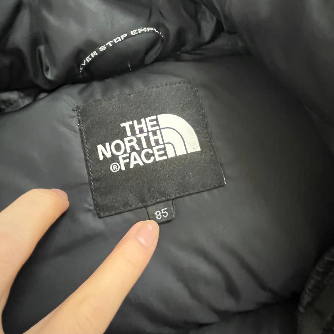 노스페이스 눕시 700 블랙 xs 상품이미지3