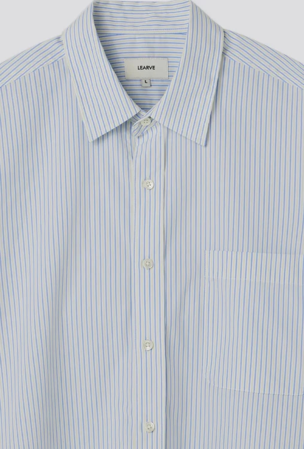 [L] 르아브 샴브레이 스트라이프 셔츠 상품이미지2