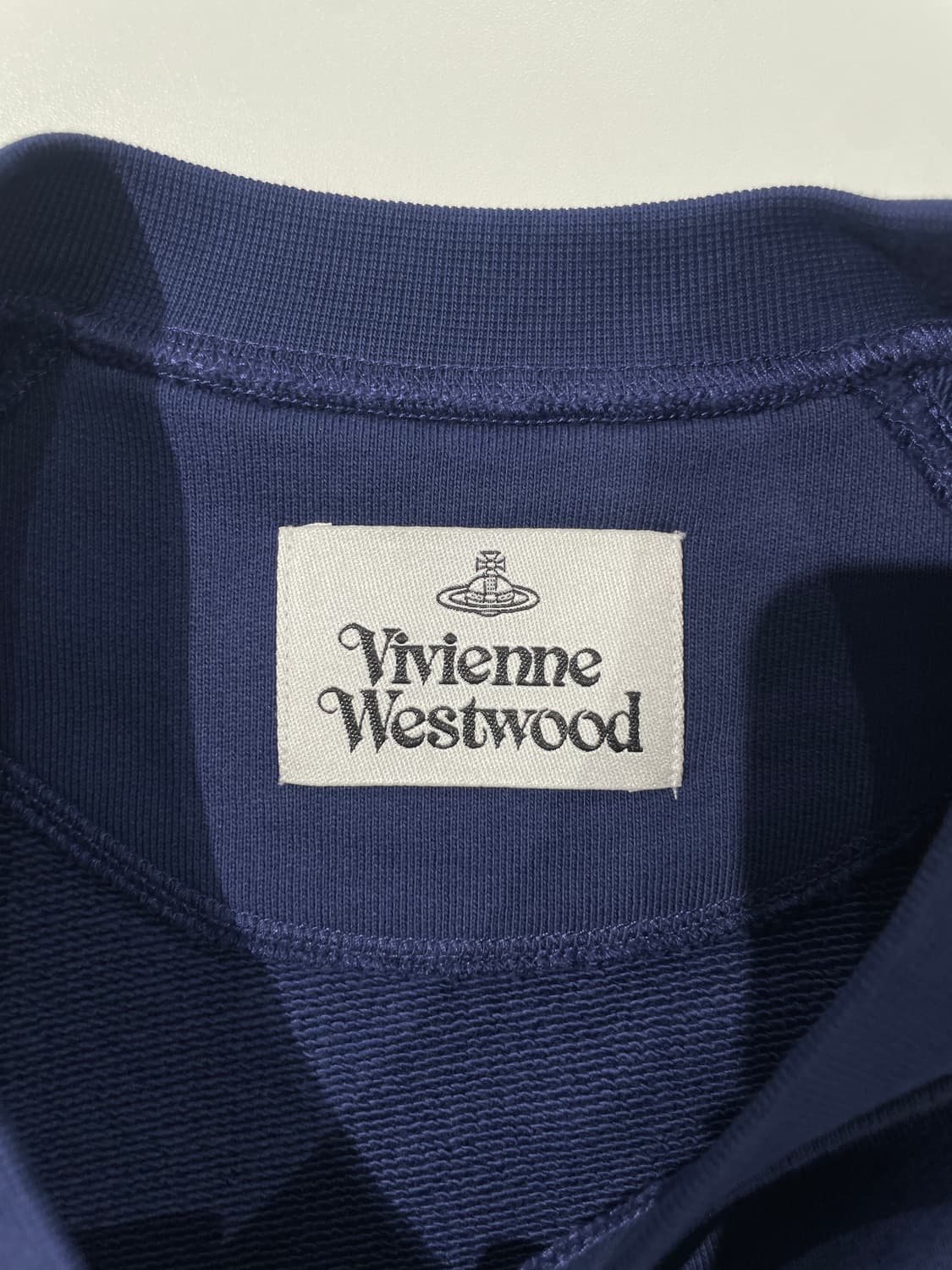 비비안 웨스트우드 네이비 블루 orb로고 래글런 스웻 셔츠 상품이미지7