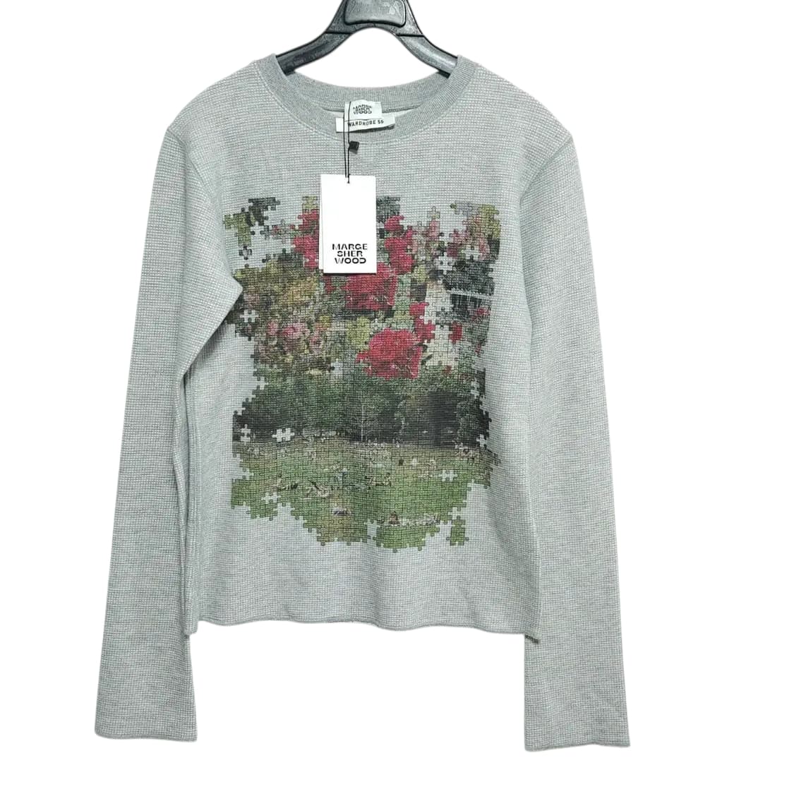 마지셔우드 MARGESHERWOOD 와플 프린트 티셔츠 (새상품) 상품이미지2