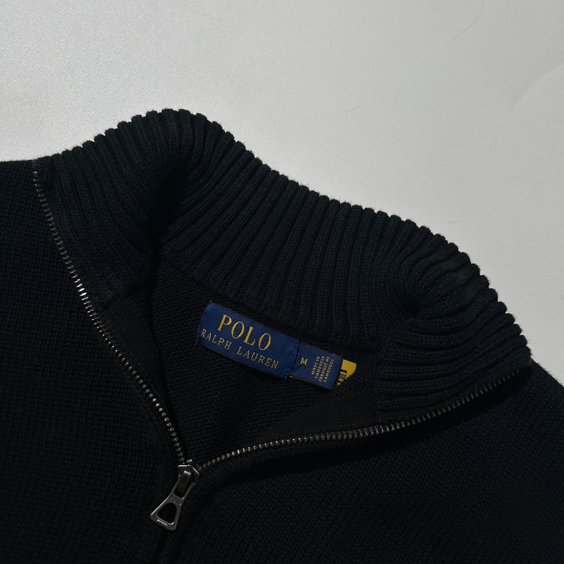 폴로 랄프로렌 하프집업 니트 블랙 (신형QR) 상품이미지5