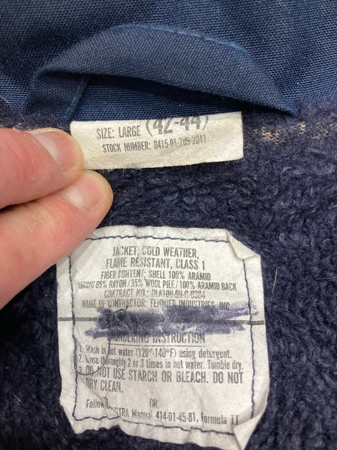 90s US navy A-2 aramid jacket 상품이미지3