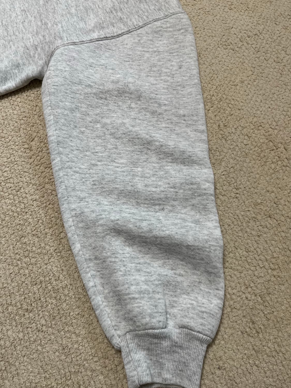 90s 러셀 스웻 셔츠 밝은 그레이 usa 상품이미지5