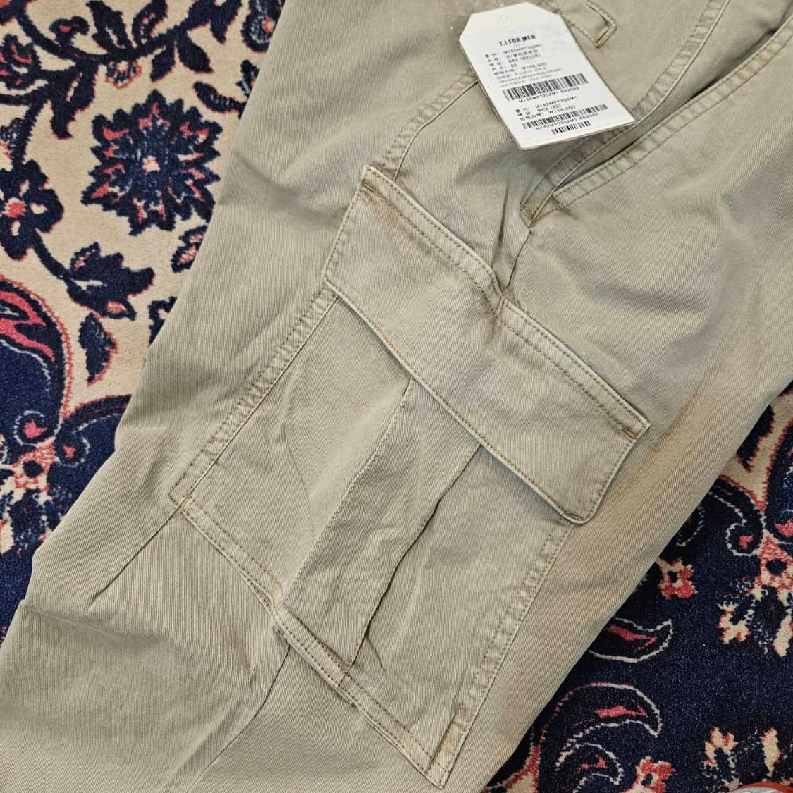 (새상품) 티아이포맨 슬림 카고 포멀 치노 팬츠 L 상품이미지4