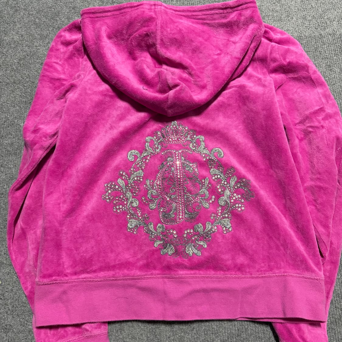 쥬시꾸뛰르 핫핑크 후드집업 XL 상품이미지4