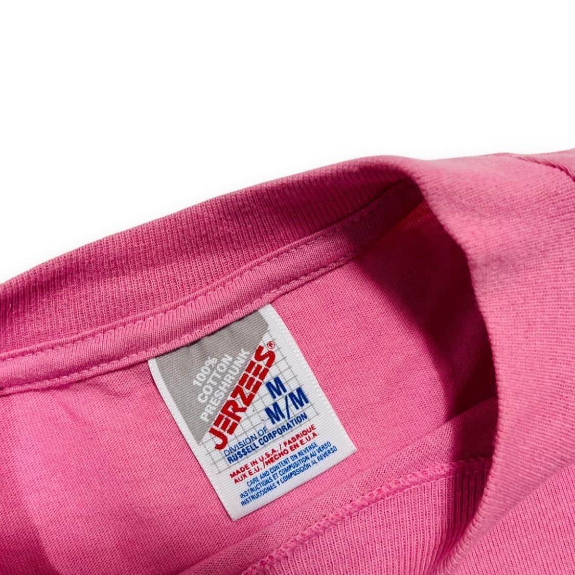 JERZEES 돌핀 트라이벌 핑크 반팔 빈티지 티셔츠 상품이미지4