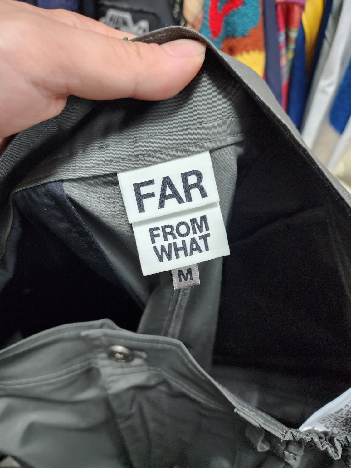 파프롬왓 파아카이브 커브 절개 지퍼 스판 팬츠 상품이미지7