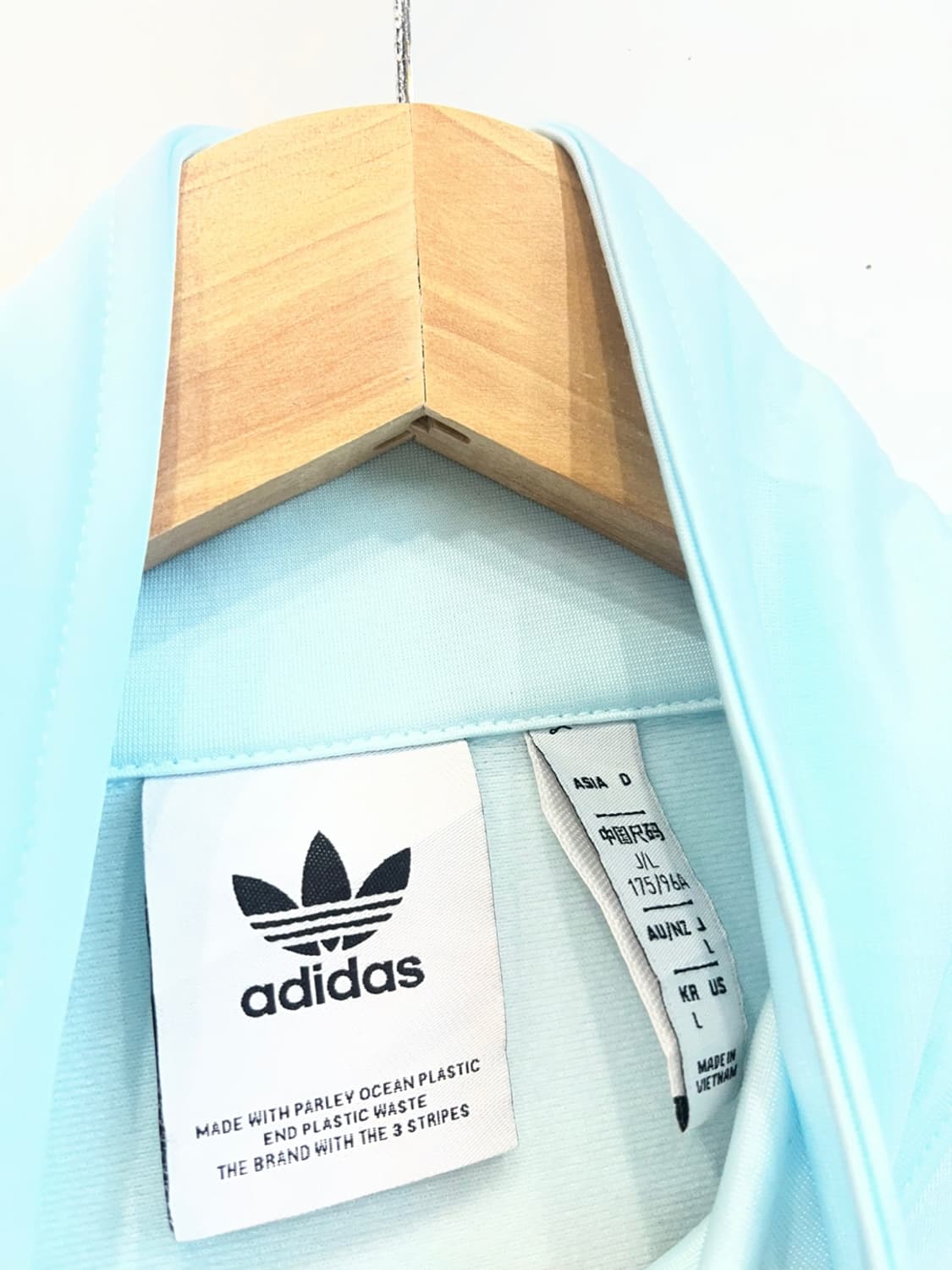 아디다스 파이어버드 트랙탑 져지 스카이블루 L 상품이미지4