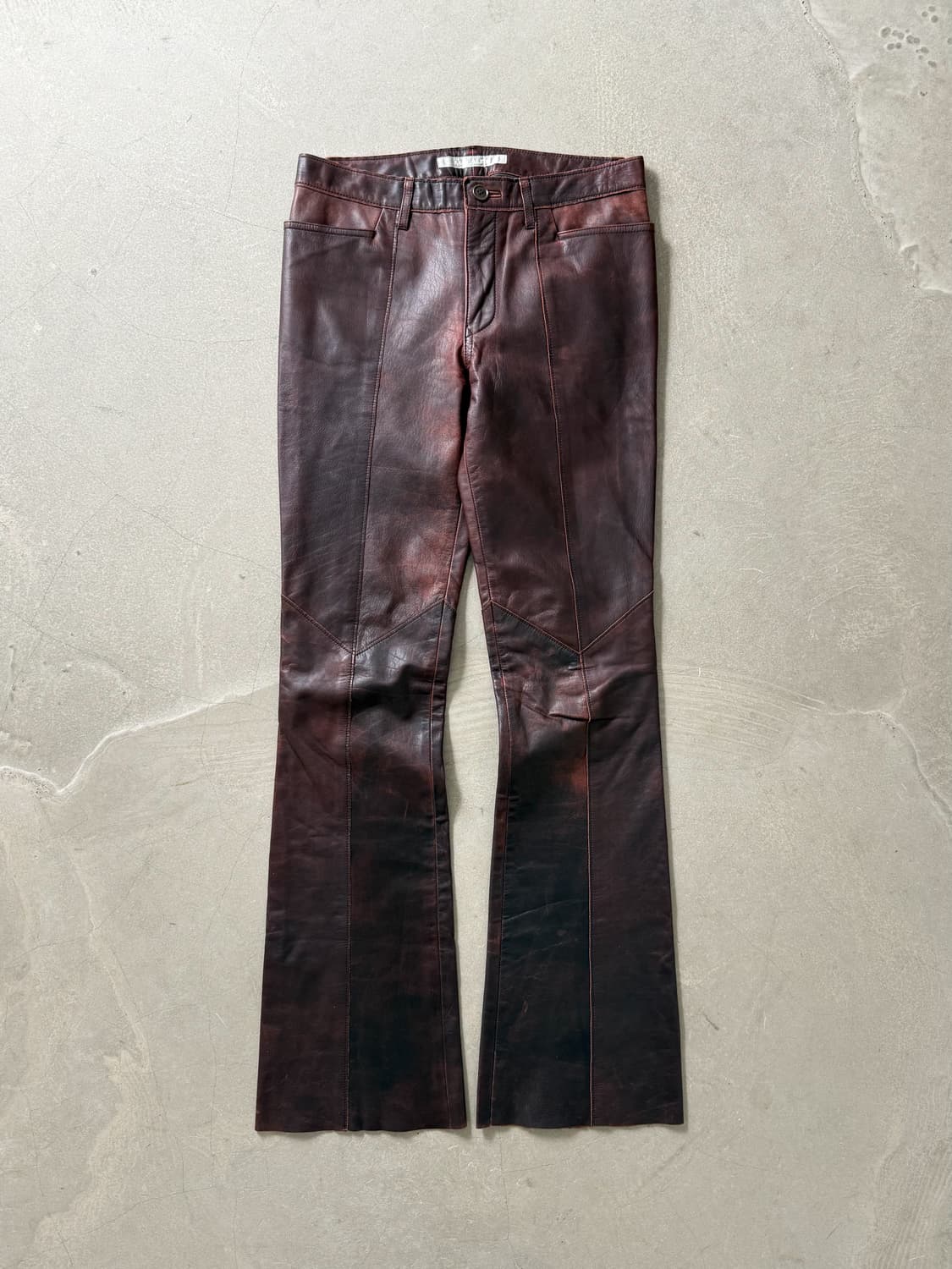 Miss Alice Cowhide Leather Bootcut Pants 상품이미지2
