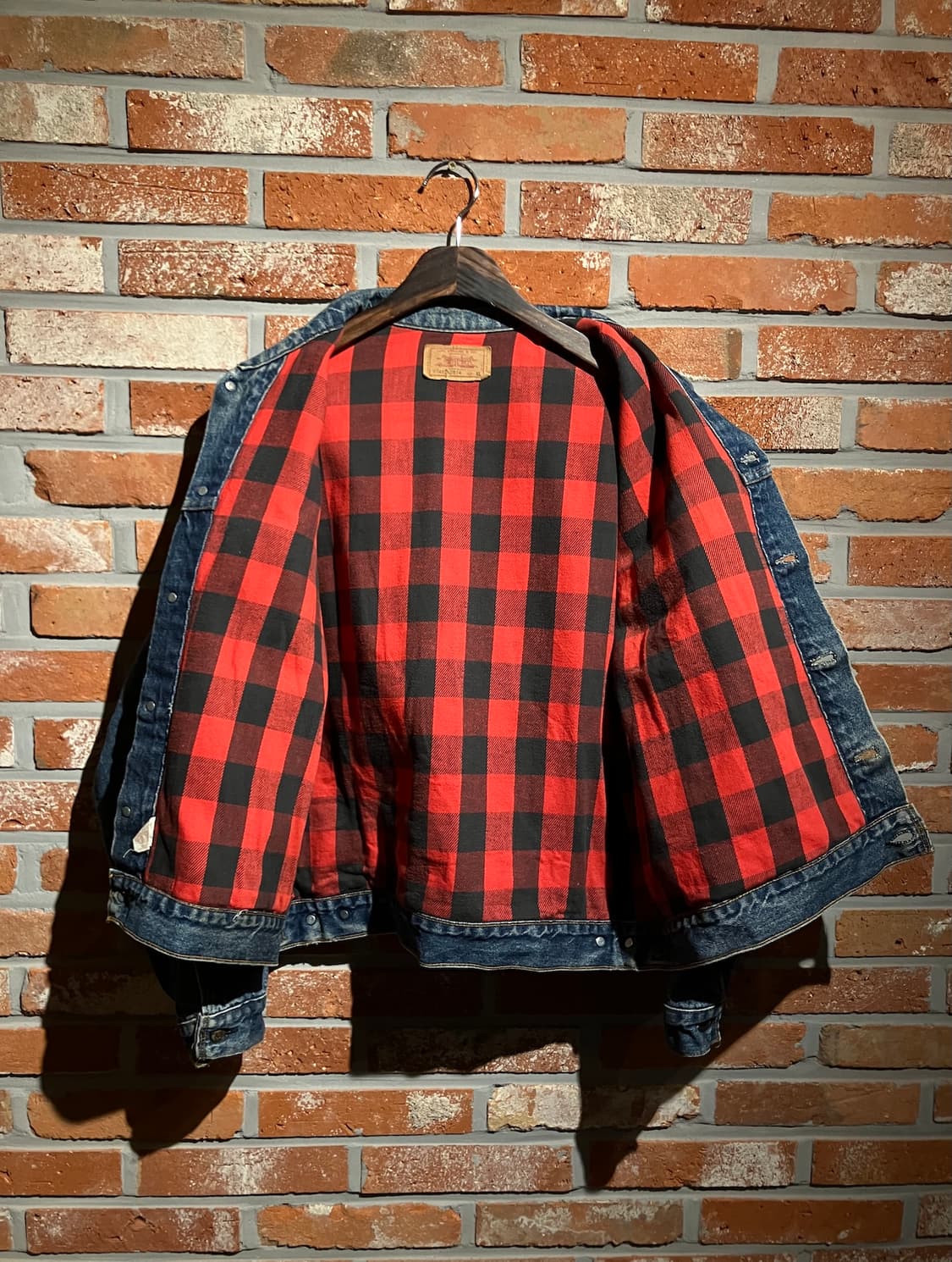 80s USA 빈티지 리바이스 버팔로 안감 3세대 데님 자켓 상품이미지6