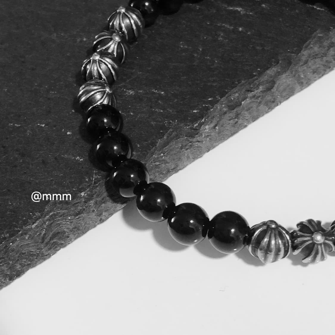 (Unisex) 크로스 스톤볼 팔찌 상품이미지7