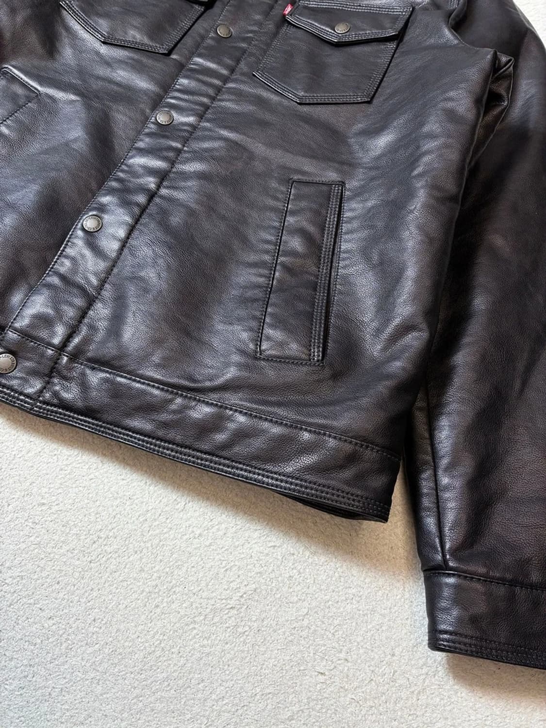 리바이스 20ss 쉐르파 가죽 봄버 자켓 PN7422 상품이미지4