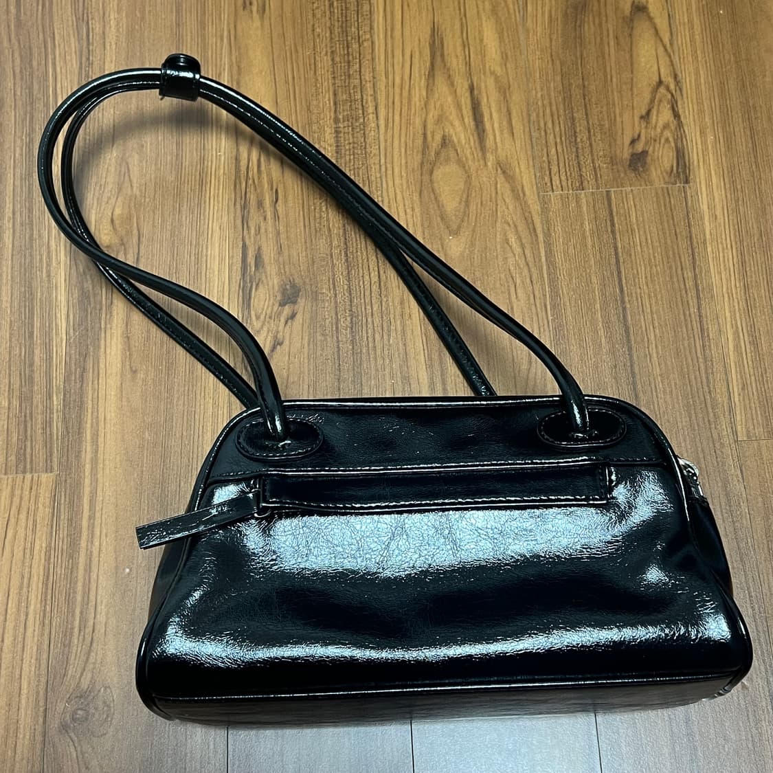 크리스틴 프로젝트 투지퍼 백 바게트 블랙페퍼 가방 상품이미지2