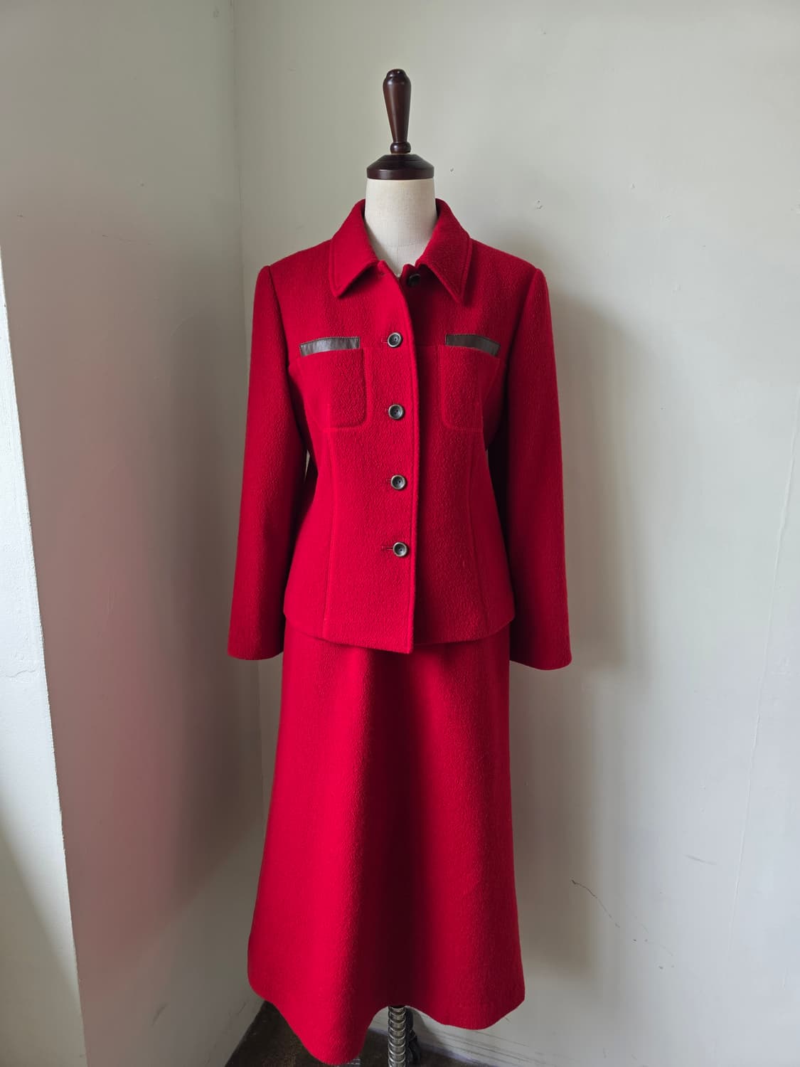 레드 울 트위드 셋업 상품이미지2