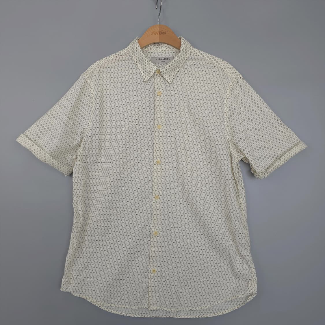 올세인츠 ALLSAINTS 남성 패턴 반팔 셔츠 L 상품이미지1