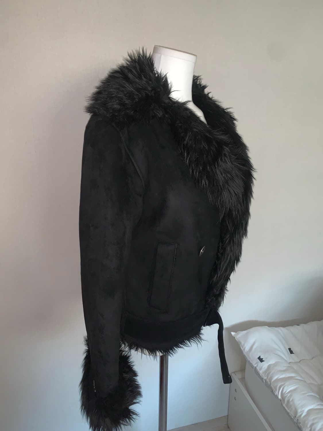 shop502 빈티지 블랙 스웨이드 자켓 상품이미지2