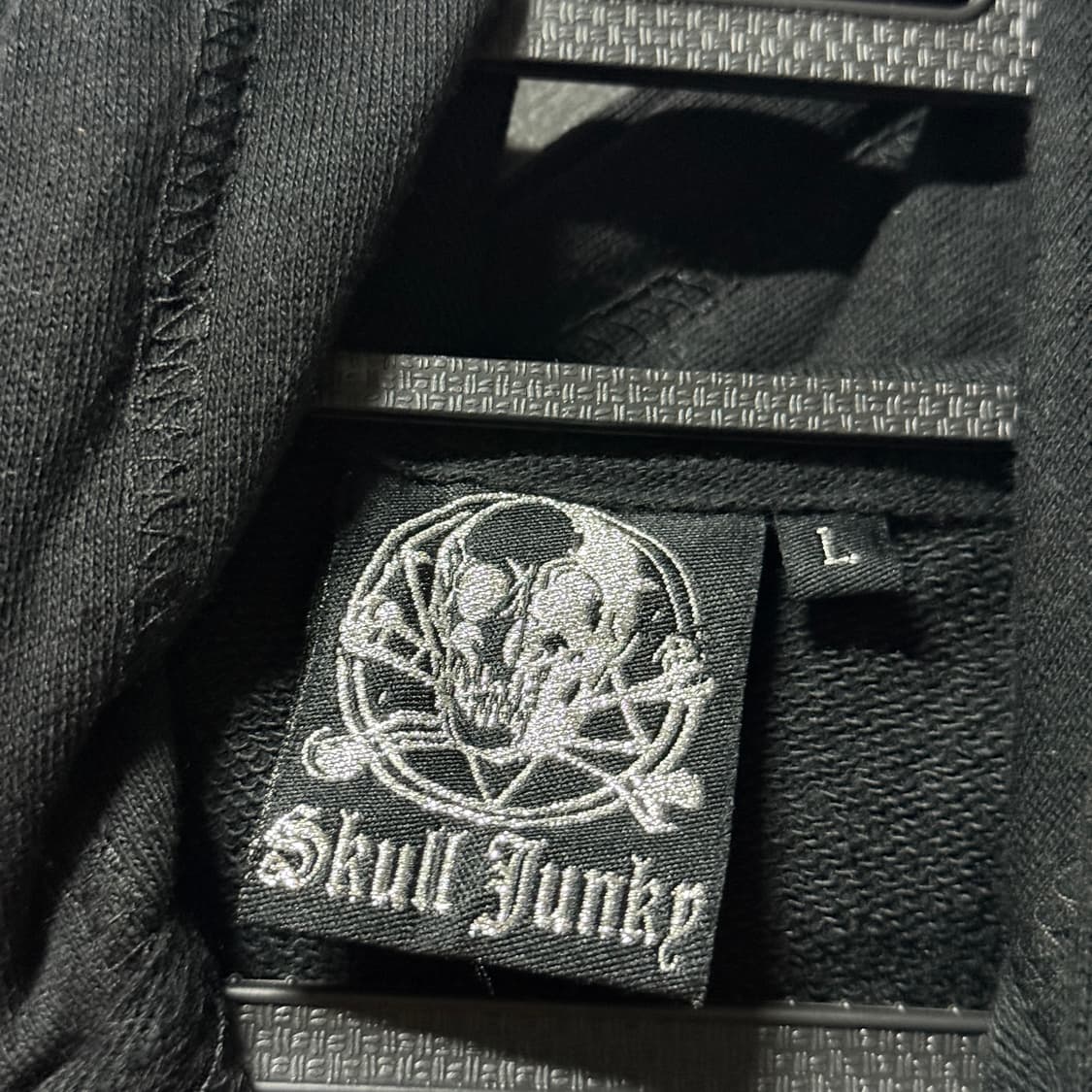 VTG 빈티지 고스 락 펑크 프린팅 집업 레더 패치 후디 상품이미지7
