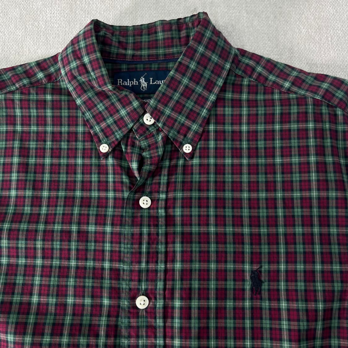 100 폴로랄프로렌 빈티지 체크 셔츠 상품이미지2