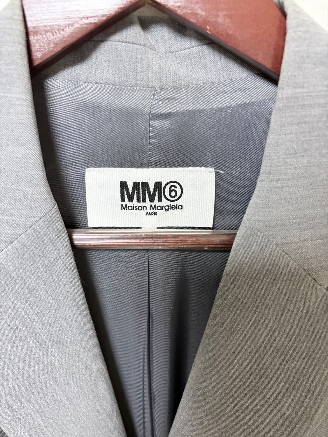 mm6 마르지엘라 멜란지그레이 오버사이즈 블레이저 상품이미지3