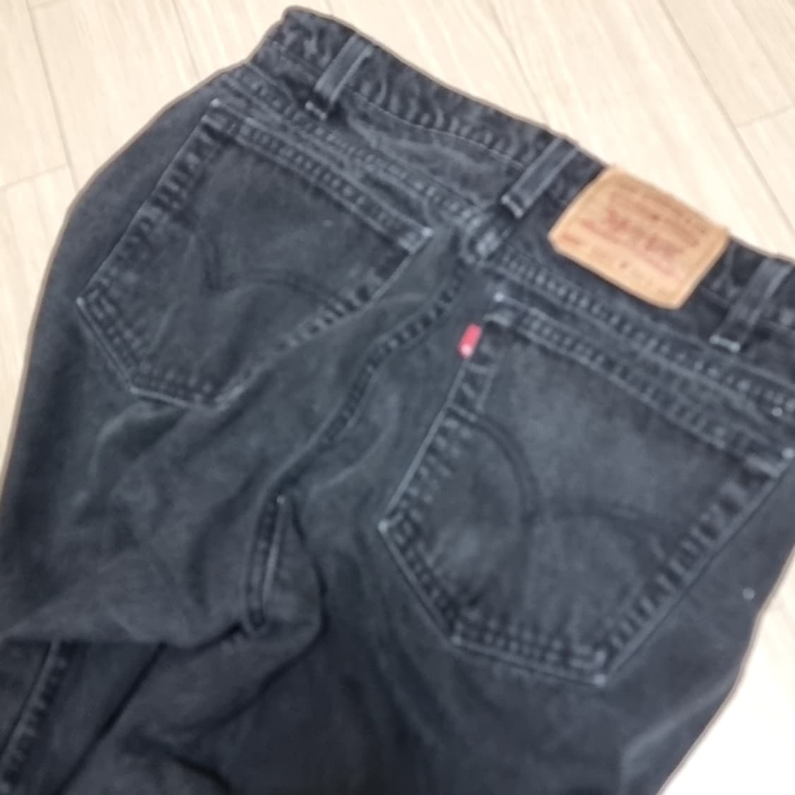 80,90년대 리바이스 550 usa 블랙 데님 팬츠 청바지(33) 상품이미지3