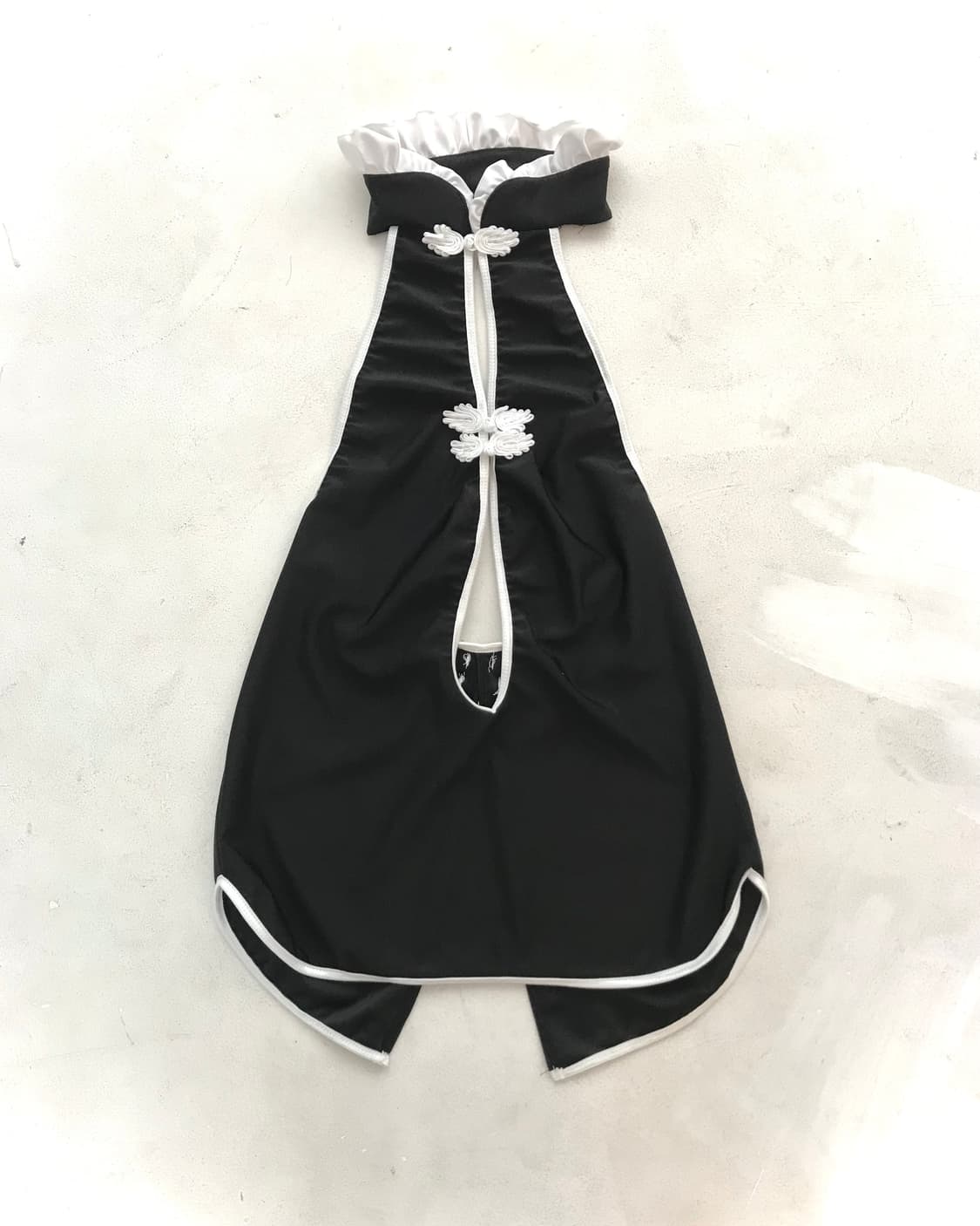 Black&White Quipao mini halterneck top 상품이미지1