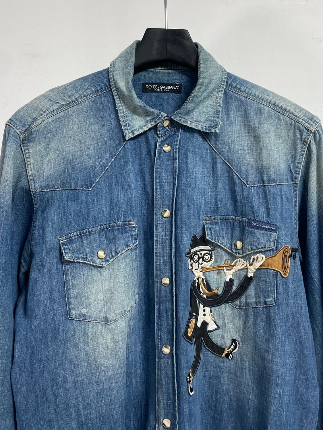 돌체앤가바나 워시드 데님 셔츠 (on.614)   상품이미지2