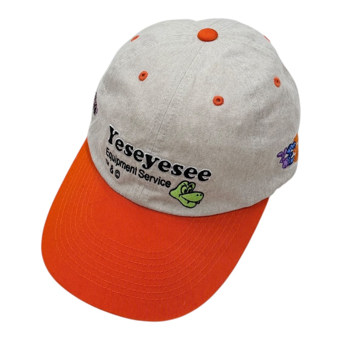 예스아이씨 컴퍼니 캡 모자 베이지 오렌지 상품이미지2
