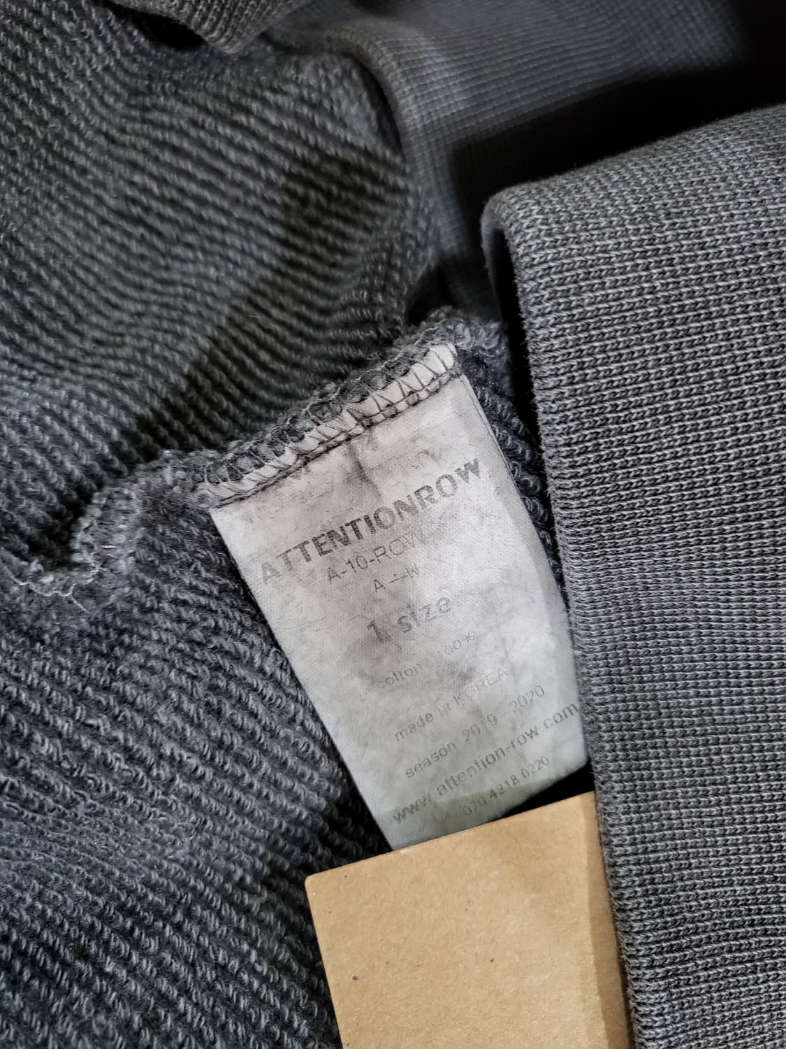 어텐션로우 피그먼트 맨투맨 상품이미지6