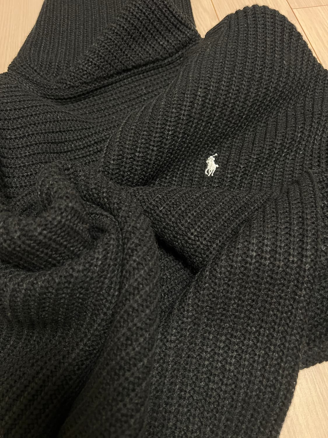 랄프로렌 와플 니트 스웨터 블랙 / 클래식로고 상품이미지9