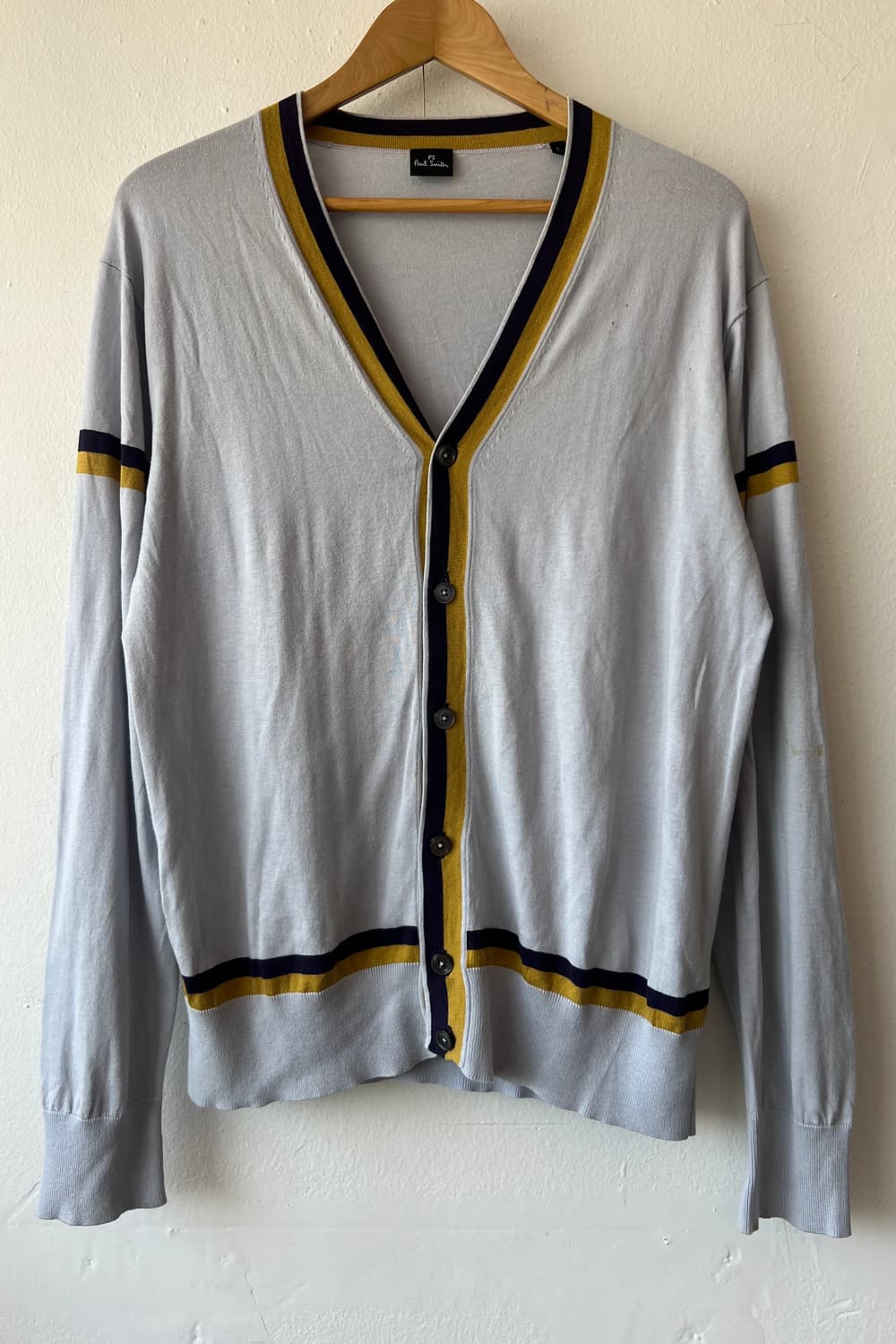 폴스미스 남성 그레이 브이넥 코튼가디건 
 상품이미지1