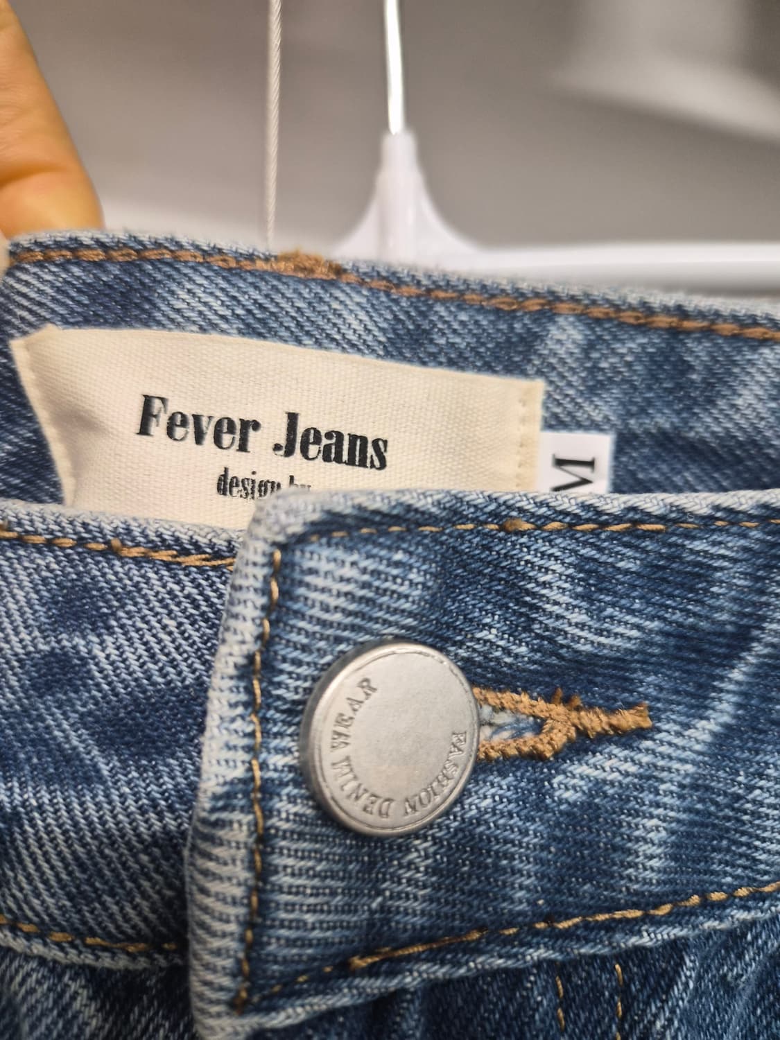 fever jeans 유니크 와이드 롱데님 상품이미지3