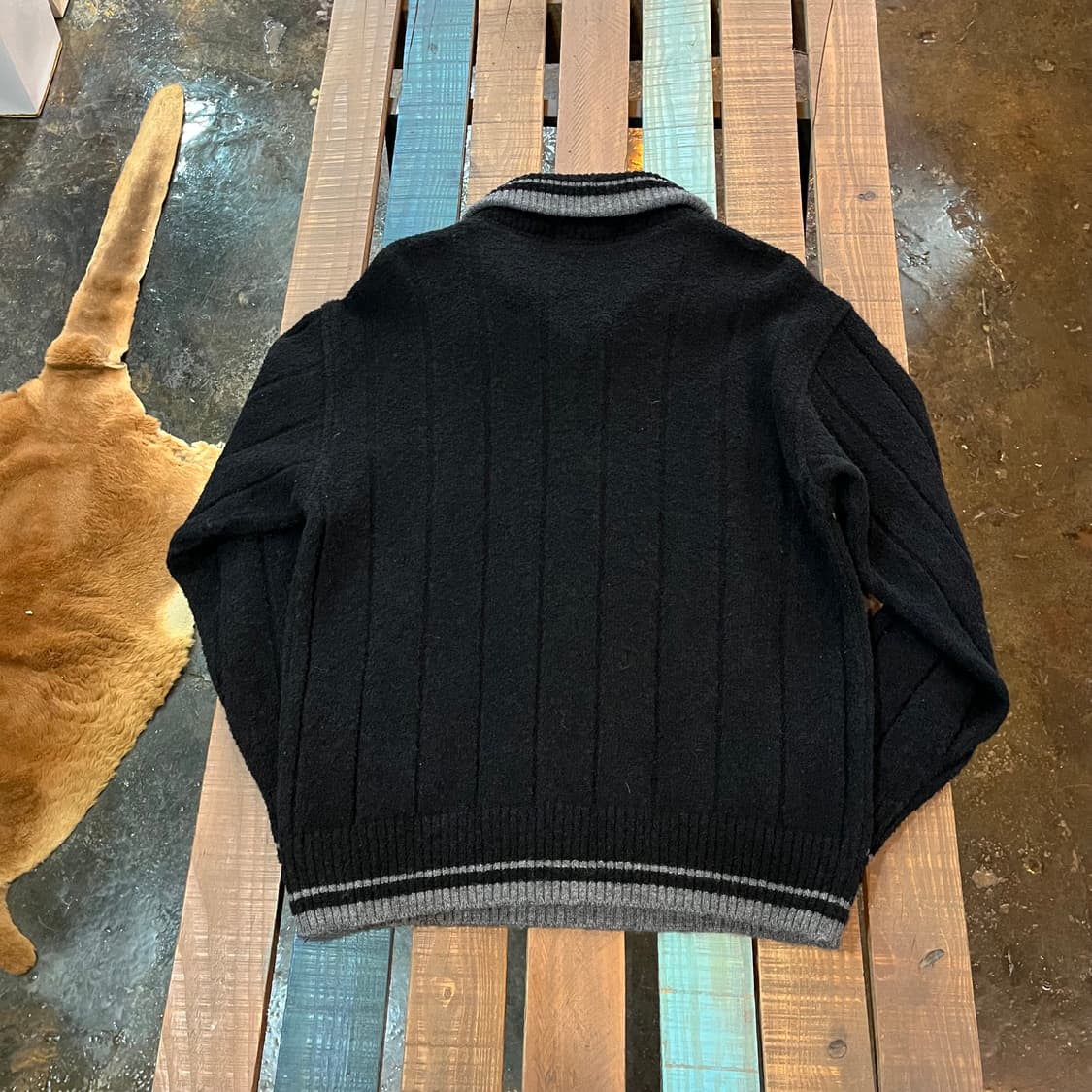 입생로랑 울 니트 풀오버 유니섹스 빈티지 상품이미지8