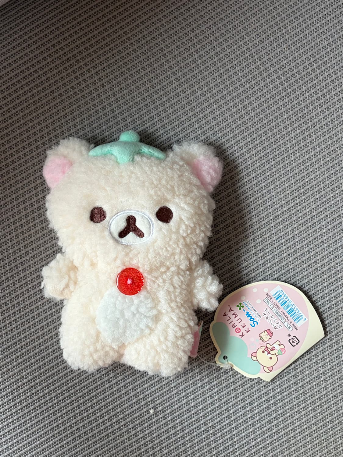 코리락쿠마 스트로베리 플러시 딸기 코인 케이스 동전지갑 파우치 상품이미지1