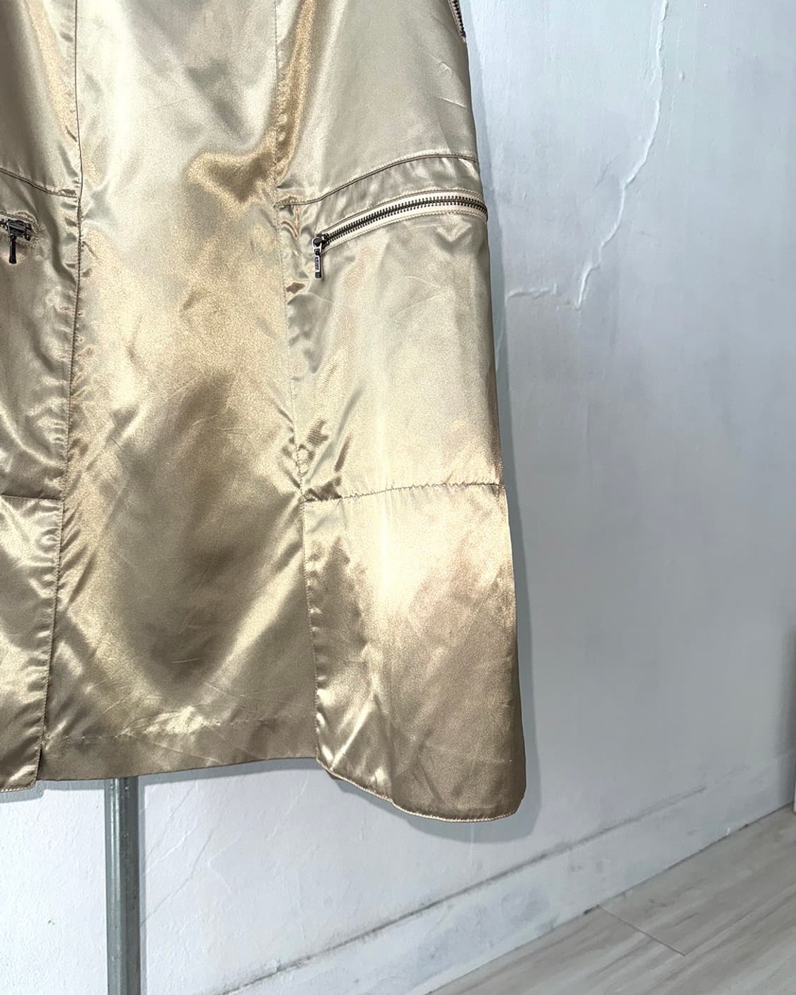 HIROKO KOSHINO TRUNK Gold Sheen Skirt 상품이미지8