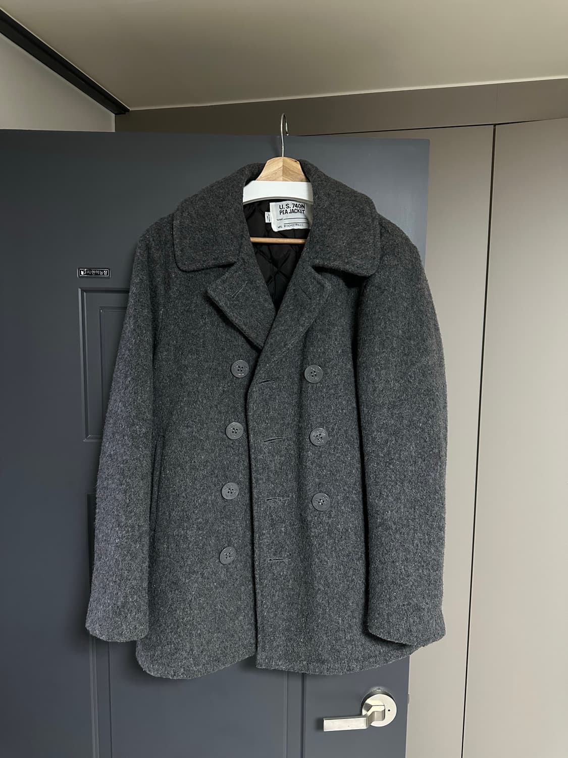 Schott 쇼트 피코트 챠콜 38 상품이미지2